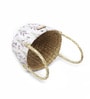 (1Pc) Lavender Straw Round Storage Basket & Gift Hamper