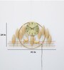 Handmade Gold Metal Deer Wall Hanging Clock
