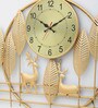 Handmade Gold Metal Deer Wall Hanging Clock