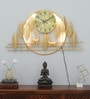 Handmade Gold Metal Deer Wall Hanging Clock