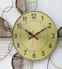 Handmade Gold Metal Novelty Wall Clock