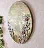 Handmade Golden 3D Design 15 Inch Wall Art With Handmade Clay Work & Multicolour Detailing