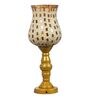 Handmade Golden Glass & Metal Table Lamp