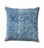 Handmade Indigo 16 x 16 Inch Jaipur Block Printed Cotton Cushion Cover