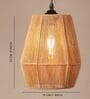 Handmade Jute Pendant Lamp (Beige and Brown)