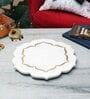 Handmade Marble Brass Inlay Cheese Platter