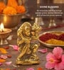 Golden Handmade Metal Hanuman Idol