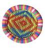 Ethnic Damroo Wicker Foot Stool in Multi Colour