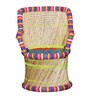 Ethnic Wicker Patio Chair in Multi Colour