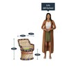 Ethnic One Wicker Patio Chair in Multi Finish