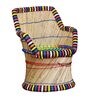 Ethnic One Wicker Patio Chair in Multi Finish