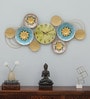 Handmade Multicolour Metal Novelty Wall Clock