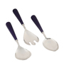 Stainless Steel Handmade Serving Spoons Set of 3