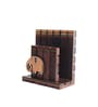Handmade Orange Elephant Sheesham Wood Panels Napkin Holder
