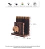 Handmade Orange Elephant Sheesham Wood Panels Napkin Holder