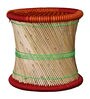 Ethnic Bikaneri Wicker Seating Stool in Multi Colour