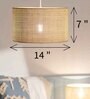 Handmade Rattan Cane Pendant Hanging Light (Beige)