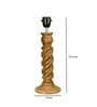 Black Handpainted Shade With Natural Color Rope Design Wooden Handmade Table Lamp