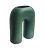 Handmade Sculpture Green Colour Ceramic Table Vase