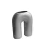 Handmade Sculpture Silver Colour Ceramic Table Vase