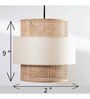 Handmade Webbing Rattan Cane Pendant Hanging Light (Black & Natural)