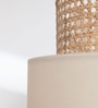 Handmade Webbing Rattan Cane Pendant Hanging Light (Black & Natural)