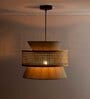 Handmade Webbing Rattan Cane Pendant Hanging Light (Black & Olive Green)