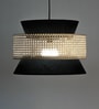 Handmade Webbing Rattan Cane Pendant Hanging Light (Black)