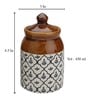 Handpainted (Set of 2) Ceramic Storage Jar
