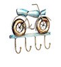 Bike Blue & Gold Iron Key Holder