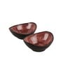 Handpainted 350ml Maroon & Black 0 (Set of 2) Serving Bowl