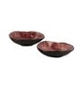 Handpainted Black & Purple 350ml (Set of 2) Ceramic Dinner Bowl