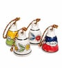 Assorted Handpainted Ceramic Bell Set of 4