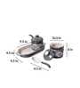 HandPainted Ceramic Condiment Set with Base Tray and Spoon