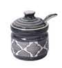 HandPainted Ceramic Condiment Set with Base Tray and Spoon