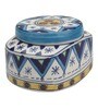 Handpainted Ceramic Storage Jar
