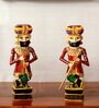 Handpainted Chowkidaar (Set of 2) Wood Figurine