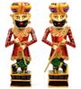 Handpainted Chowkidaar (Set of 2) Wood Figurine