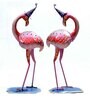 Handpainted Duck (Set Of 2) Metal Figurine