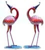 Handpainted Duck (Set Of 2) Metal Figurine