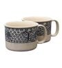 HandPainted Funky 500ml Multicolour (Set of 2) Ceramic Coffee Mug