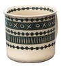 Funky Matte 500ml White & Green Ceramic (Set of 2) Tea Cup