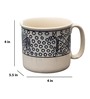 Funky Matte 500ml White & Black Ceramic (Set of 2) Coffee Mug
