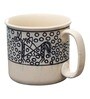 Funky Matte 500ml White & Black Ceramic (Set of 2) Coffee Mug