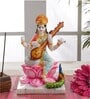 Handpainted Goddess Mata Saraswati Idol