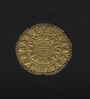 Handpainted Inlay Brass Brown Solid Wood Chowkie