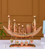 Brown Metal Handpainted Boat Inspired Pen Holder