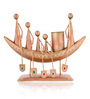 Brown Metal Handpainted Boat Inspired Pen Holder