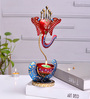 Red Metal Handpainted Ganesh Decorative TeaLight