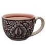 Handpainted Mughal 300ml Pink (Set of 4) Ceramic Coffee Mug